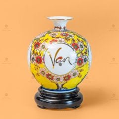 Quả Hút Lộc Hoa Phú Quý Vạn Sự Như Ý Vẽ Vàng